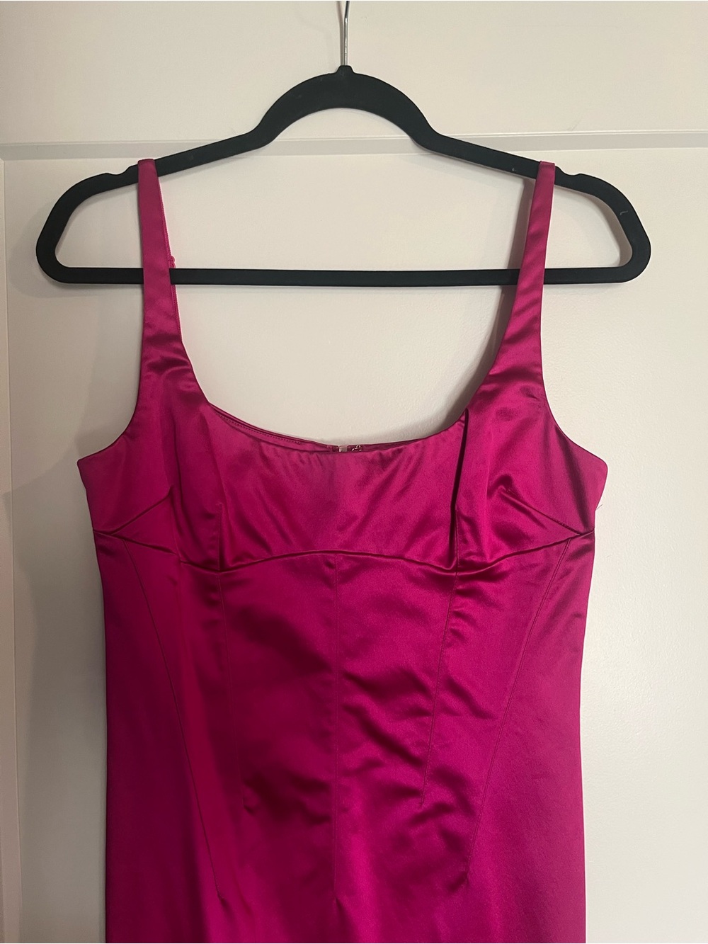 Vintage Dolce & Gabbana Hot Pink Satin Dress